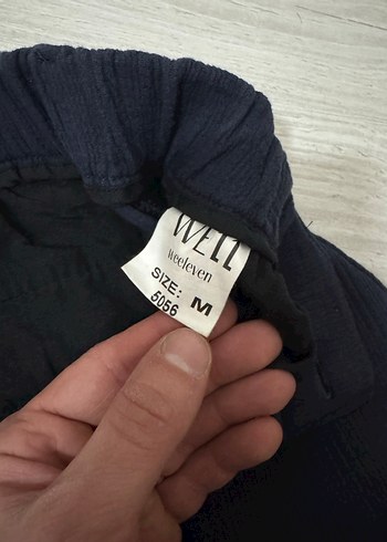 Lacivert erkek Pilili Kumaş Pantolon - Görsel 4