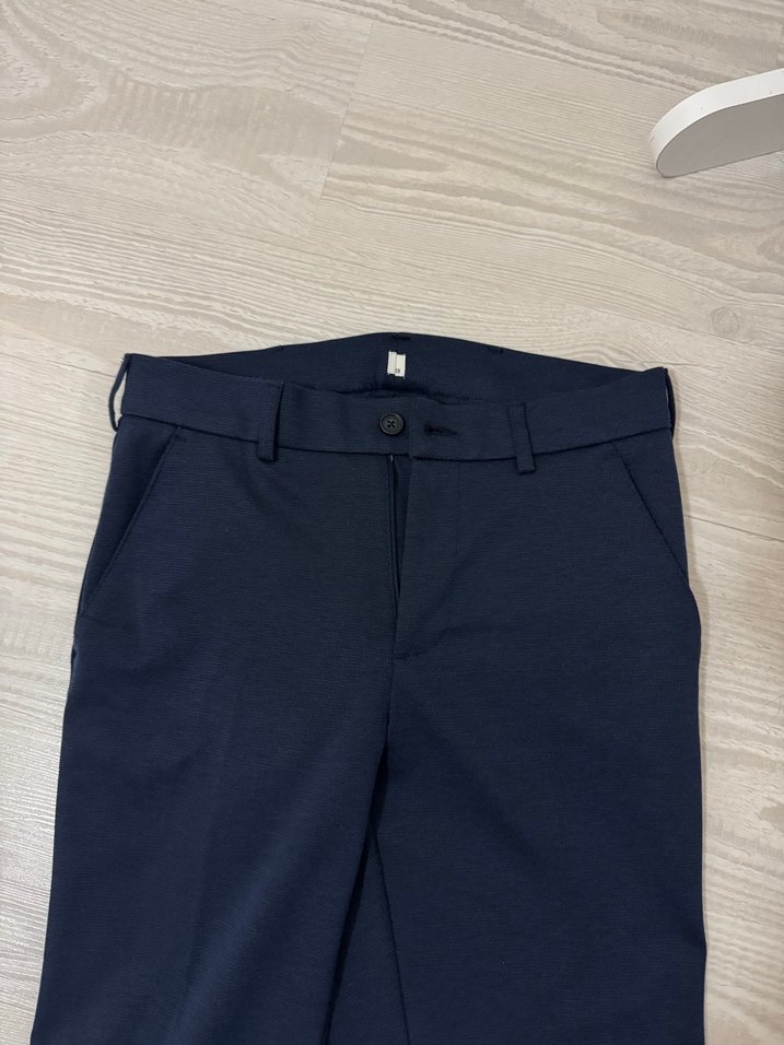 Lacivert Midi erkek Kumaş Pantolon - Görsel 2