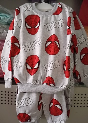 Marvel Baskılı Gri Erkek Çocuk Sweatshirt