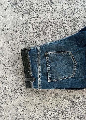 LC Waikiki Kadın Kemerli Mini Mavi Kot Şort