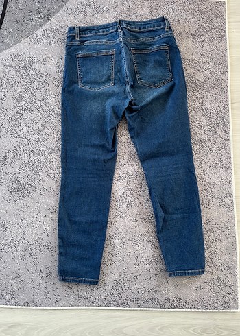 LC Waikiki Navy Renk Rahat Kesim Kadın Denim Pantolon