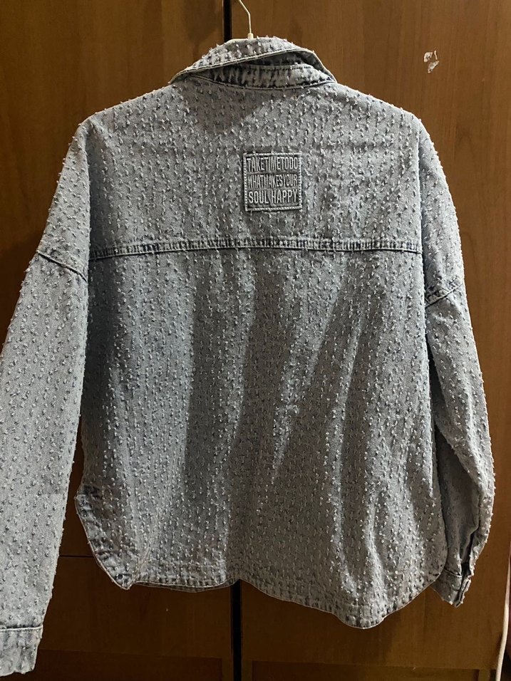 Kadın Denim Ceket Gömlek - Görsel 3