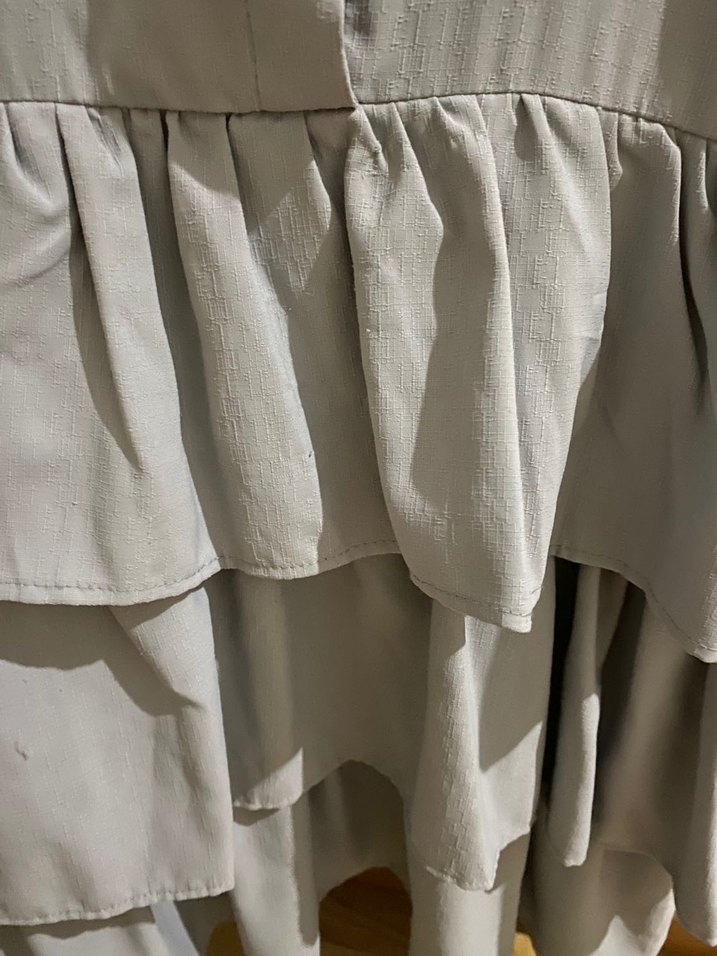 Fırfırlı tesettür gömlek ve şalı - Görsel 3