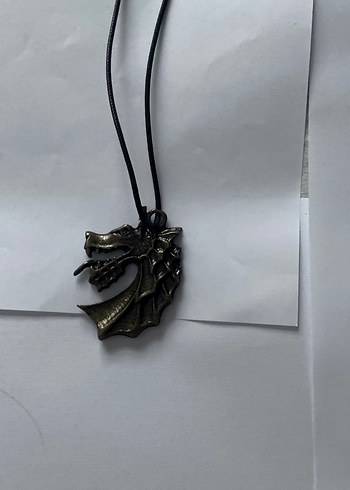 Siyah Yılan Desenli Gotik Zincir Kolye - Görsel 2