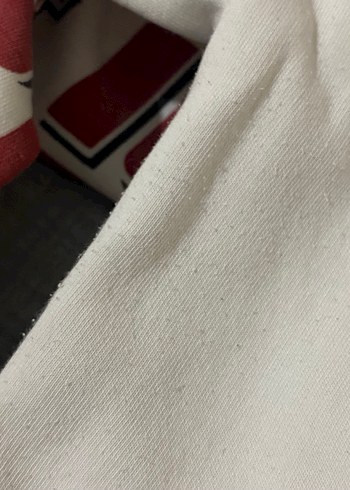 Koton Beyaz Kapüşonlu Baskılı Sweatshirt