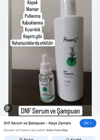 DNF Saç Serumu - Kepek ve Egzama için - Görsel 2