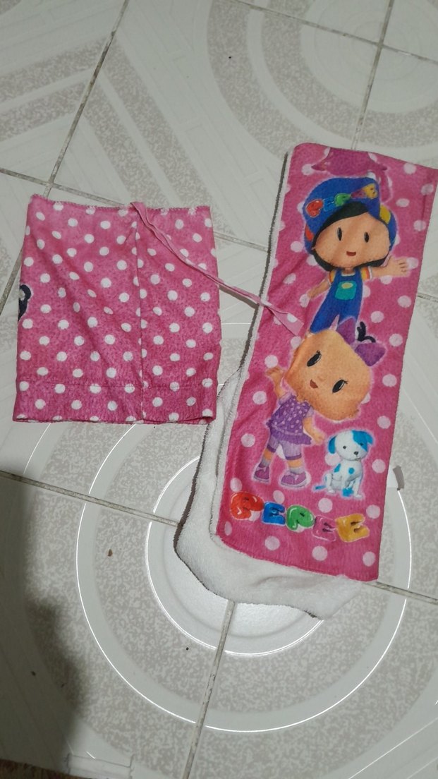 Pembe Baskılı Çocuk  atkı sapka - Görsel 2