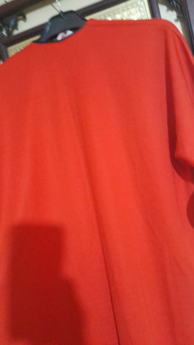 Nakışlı, Uzun, Kırmızı Kadın Sabahlık - Görsel 3