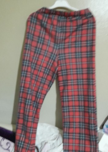 Erkek Kırmızı Ekoseli Rahat Pijama Altı - Görsel 2