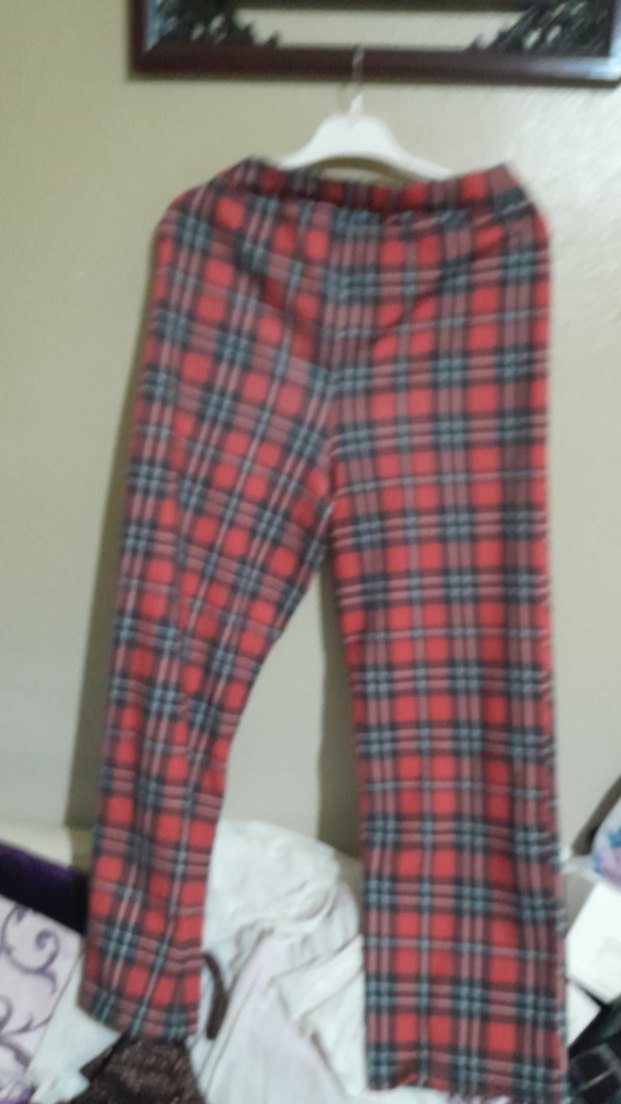 Erkek Kırmızı Ekoseli Rahat Pijama Altı - Görsel 2