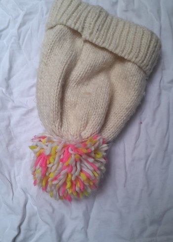 Renkli Nakışlı Çocuk Örgü Bere - Görsel 2