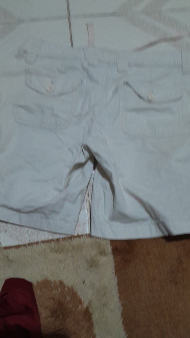 Kadın Bej Mini Bermuda Şort.keten - Görsel 2