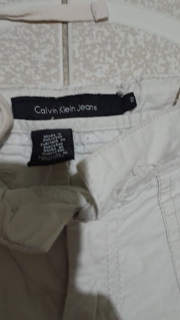 Kadın Bej Mini Bermuda Şort.keten - Görsel 3