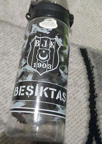 Beşiktaş Lisanslı Çocuk Matara Siyah Gri - Görsel 4