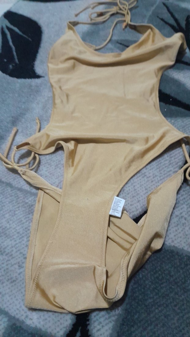 Bej İpli Kadın Mayo - Görsel 3