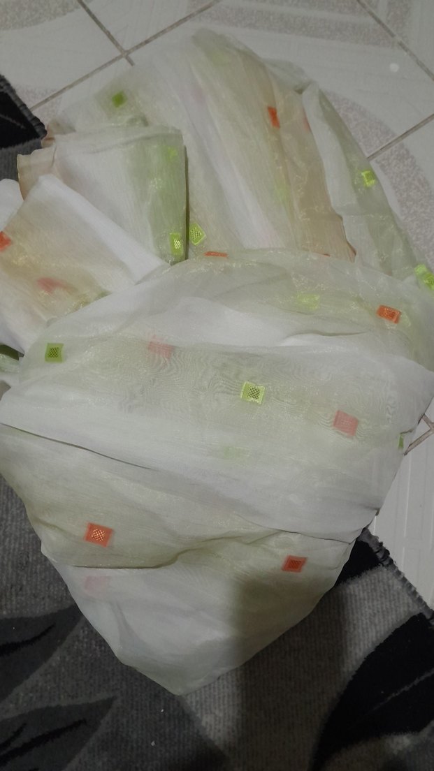 Nakışlı Beyaz Bohem Perde - Görsel 3