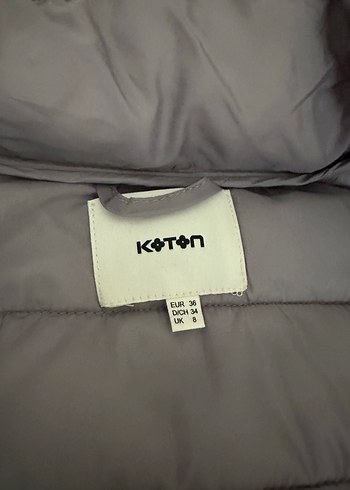 34 Beden gri Renk Koton Kadın Mont 34-36 beden
