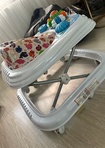 Renkli Desenli Bebek Yürüteci - Görsel 7