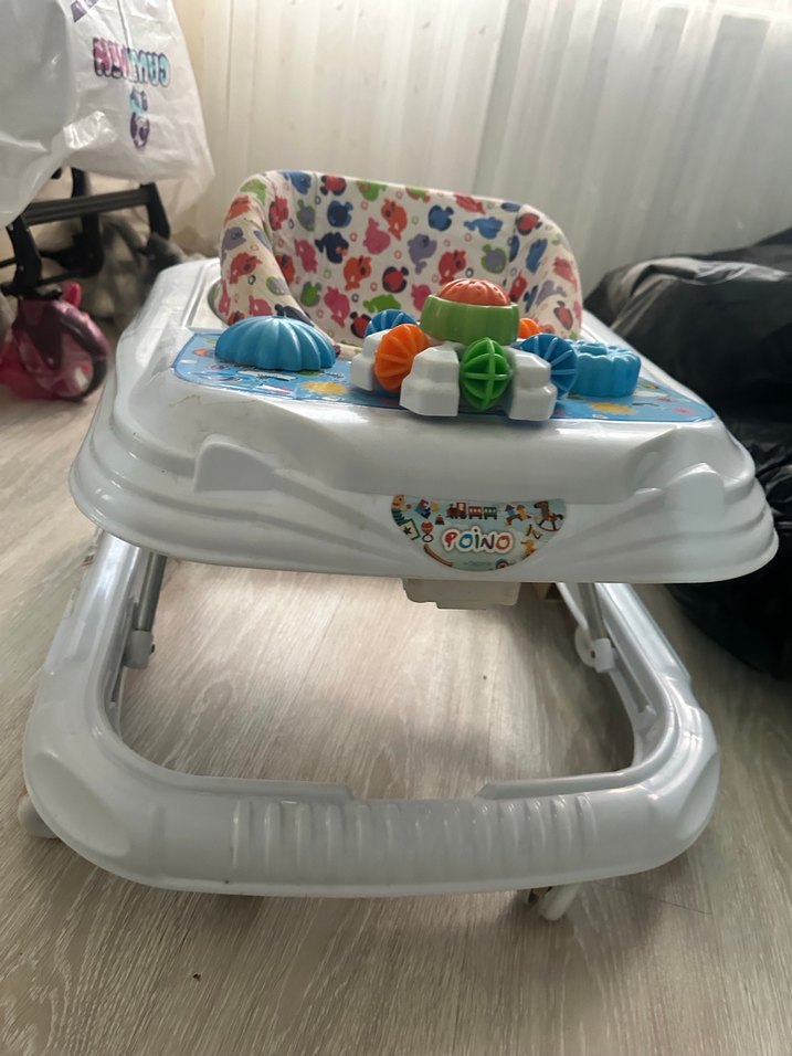 Renkli Desenli Bebek Yürüteci - Görsel 5