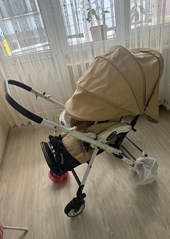 Çift taraflıdır+yağmurluk + sıfır yedek ön arka tekerler+sepeti - Görsel 2