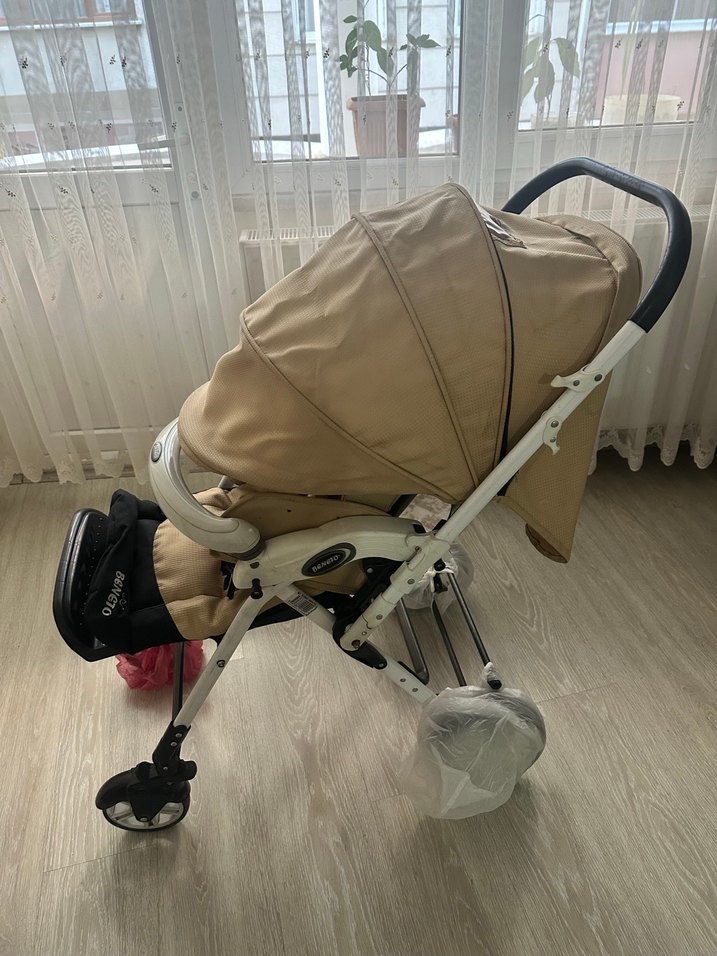 Çift taraflıdır+yağmurluk + sıfır yedek ön arka tekerler+sepeti - Görsel 4