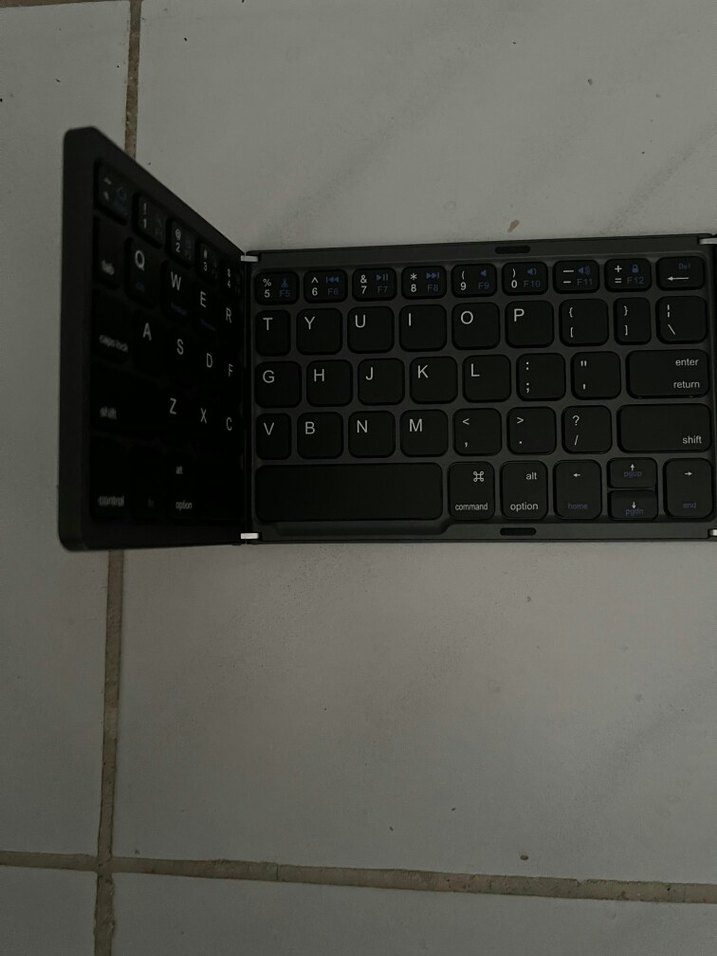 XK01 Katlanabilir mini Bluetooth Siyah Klavye - Görsel 4