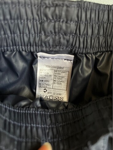 4 Yaş Beden Decathlon erkek su geçirmez pantolon