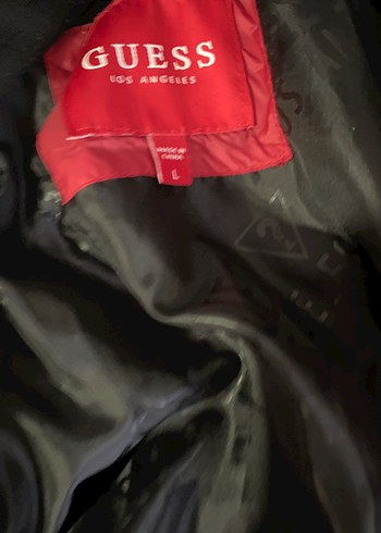 Guess Kırmızı Fermuarlı guess Kadın mont