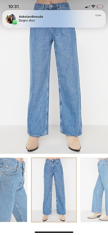 TRENDYOLMILLA WIDE LEG JEAN