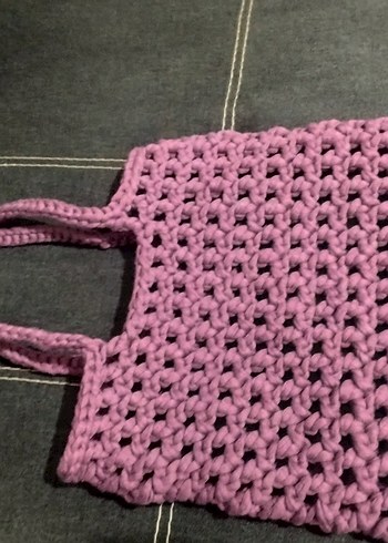 Diğer Açık Mürdüm Veronika Penye Çanta 26× 30 cm