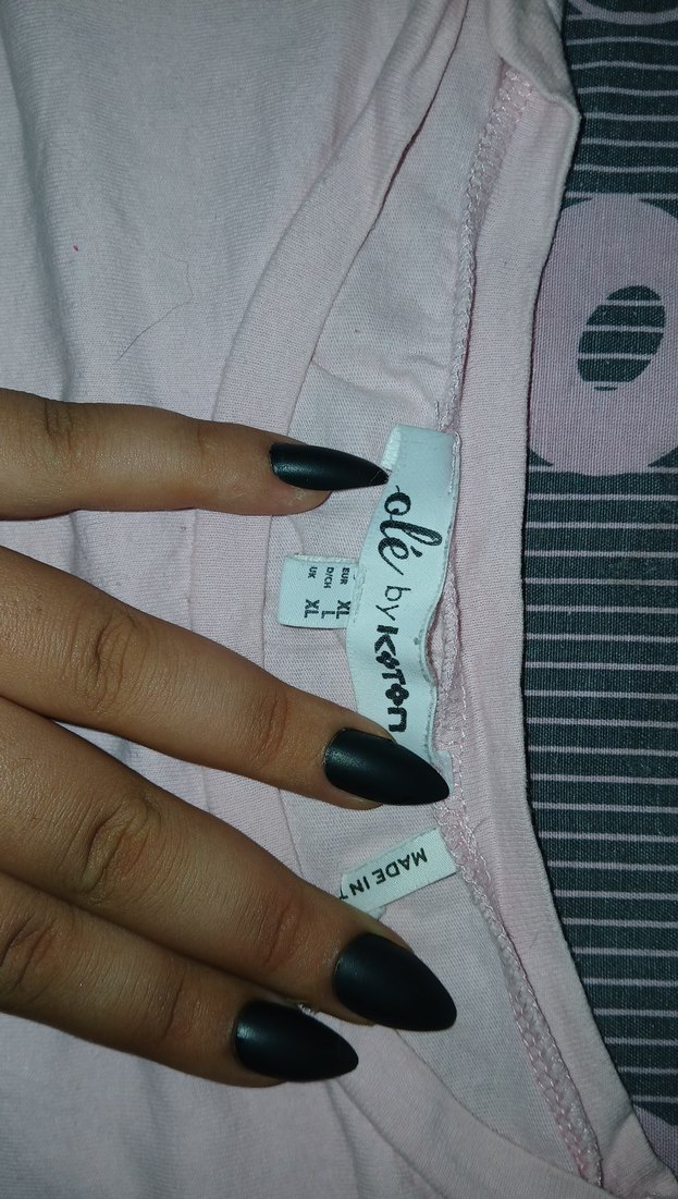 Pembe Kısa Kollu Pamuklu Tişört - Görsel 4