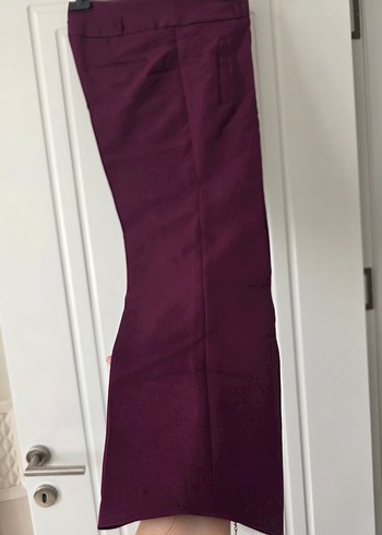 Diğer mor Kadın Kumaş Pantolon Midi Boy