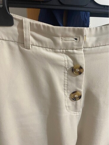Zara Ekru Pantolon