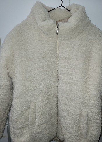 s Beden Peluş Yumuşak Kabartmalı Mont