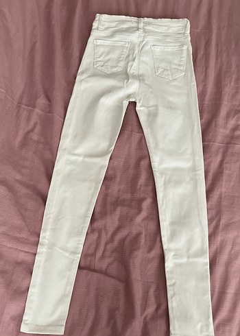 30 Beden Atmosphere Yüksek Bel Beyaz Kadın Pamuklu Skinny Jean