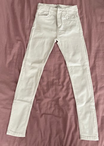 Atmosphere Yüksek Bel Beyaz Kadın Pamuklu Skinny Jean