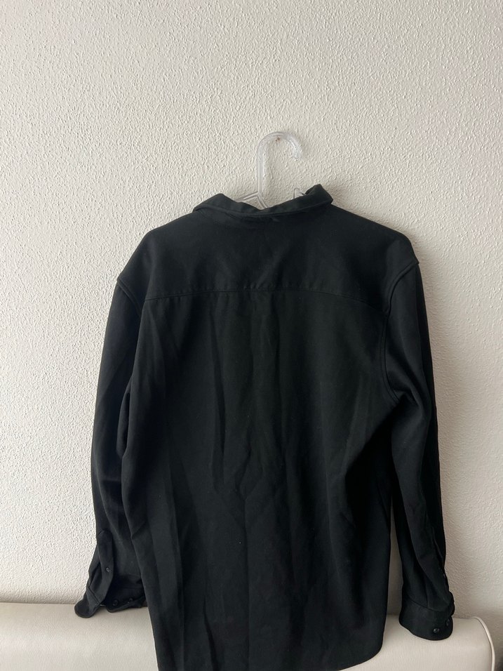 Erkek Siyah  Uzun Kollu Gömlek - Görsel 3