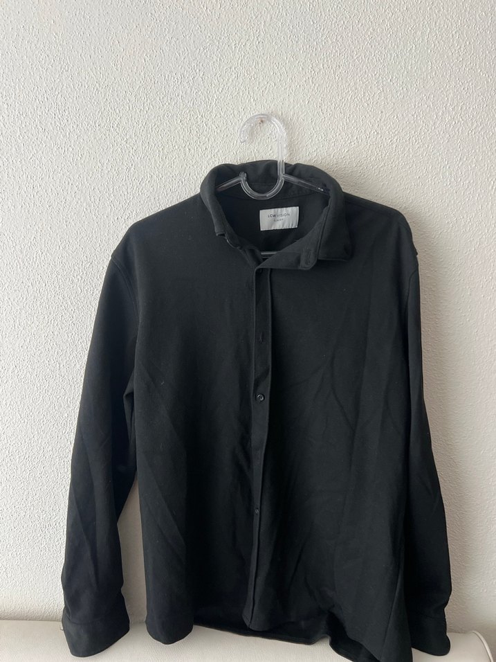 Erkek Siyah  Uzun Kollu Gömlek - Görsel 2