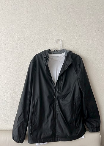 Siyah Erkek Rüzgarlık - Görsel 2