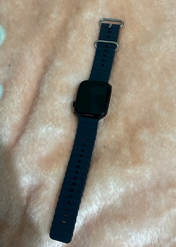 Siyah Silikon Akıllı Saat Kayışı - Görsel 2