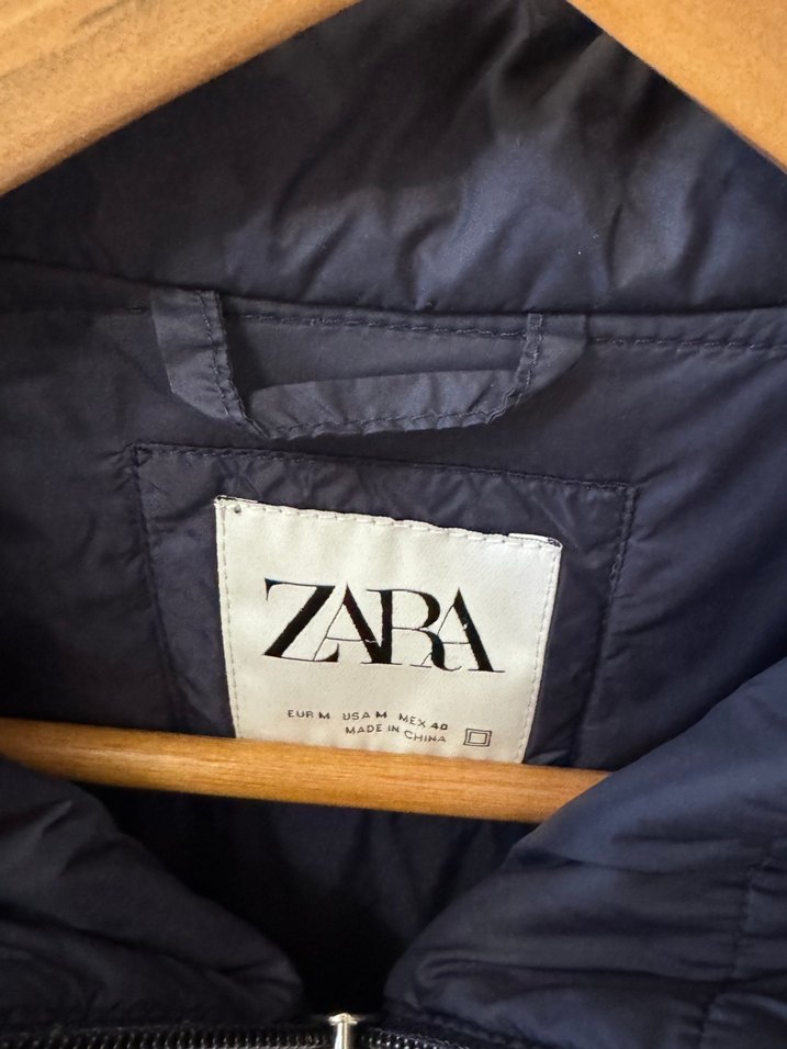 Erkek Mavi Midi Yağmurluk Fermuarlı - Görsel 2