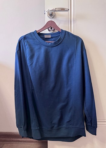 Erkek Lacivert Keten Sweatshirt - Görsel 2