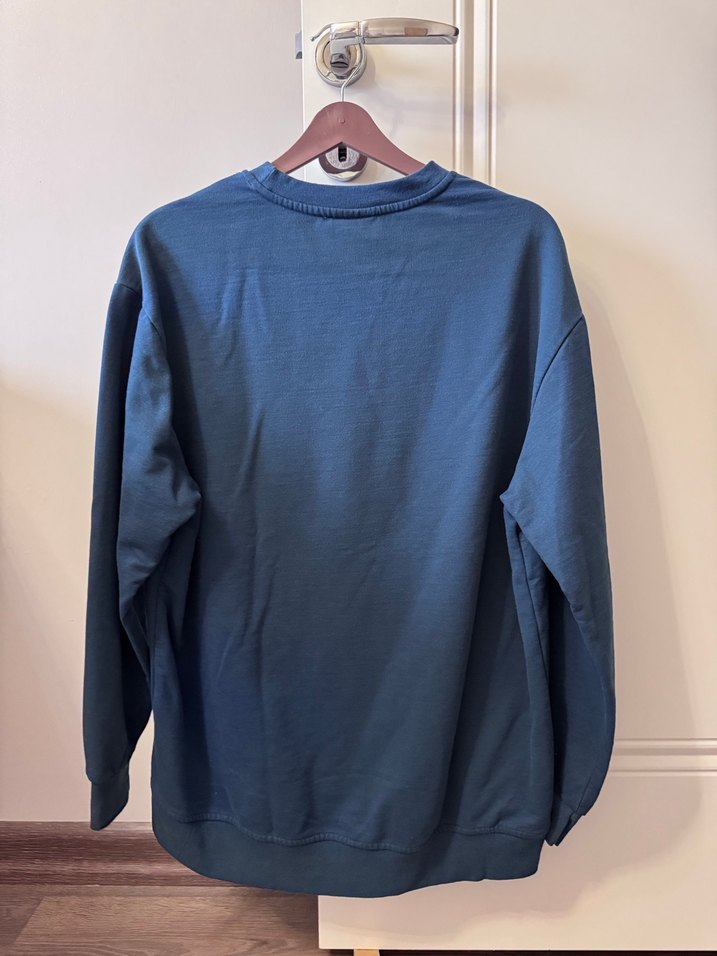 Erkek Lacivert Keten Sweatshirt - Görsel 3