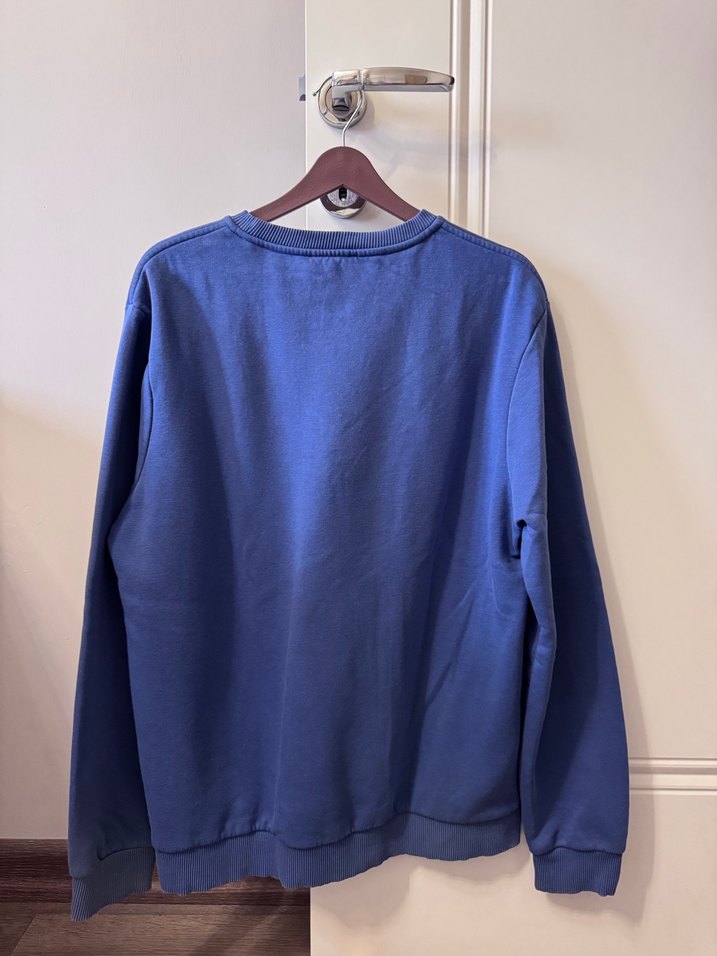 Kadın Mavi Denim Sweatshirt - Görsel 2