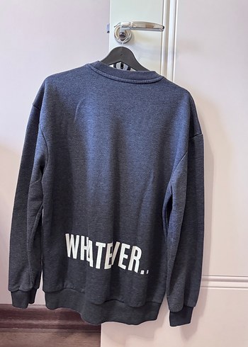 Lacivert Denim Uzun Kollu Sweatshirt - Görsel 2