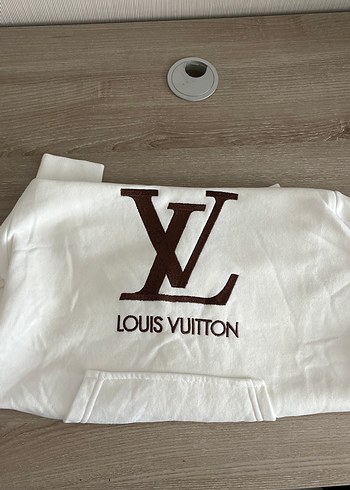 m Beden Beyaz Kapüşonlu Louis Vuitton Sweatshirt
