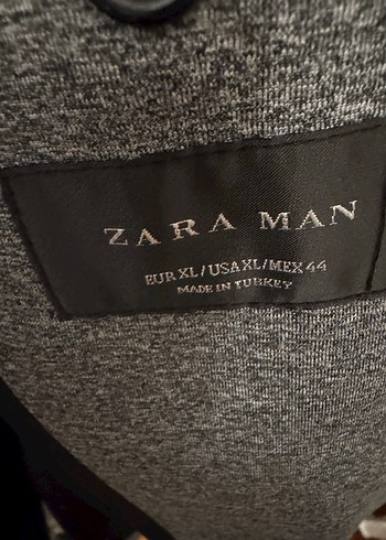 Gri Erkek Düğmeli Midi Kaban - Görsel 3