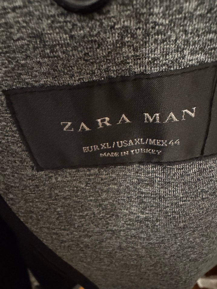 Gri Erkek Düğmeli Midi Kaban - Görsel 3