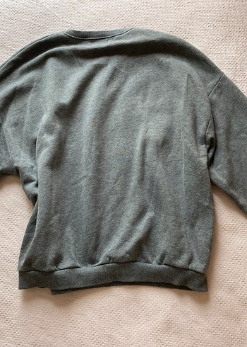 s Beden Gri Baskılı Kadın Sweatshirt