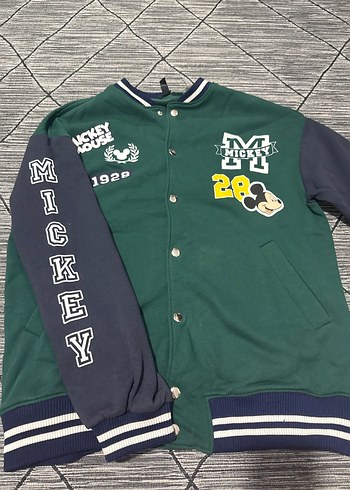 Düğmeli Koyu Yeşil  Kolej Ceket - Görsel 3